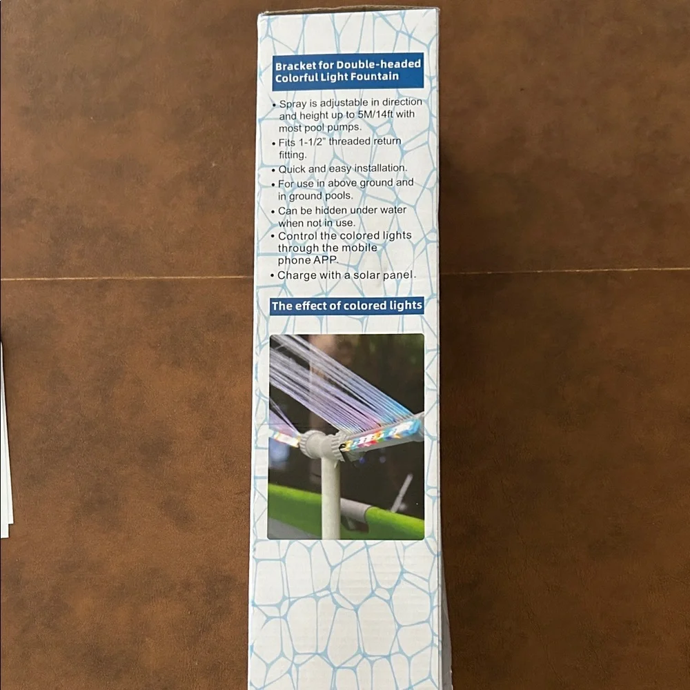 Solar pool spray fountain adapter with remote control Party Lights